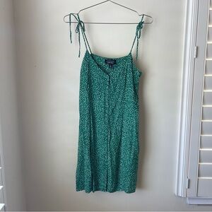 & Other Stories Green Spaghetti Strap Sundress
